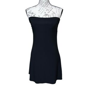 WHBM Black Strapless Mini Dress Size Small